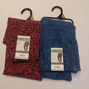 Terra & Sky High Rise Fitted Leggings Sz 0X 14W